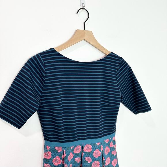 Matilda Jane Peyton Dress Floral Rose Strip size Small - Picture 4 of 8